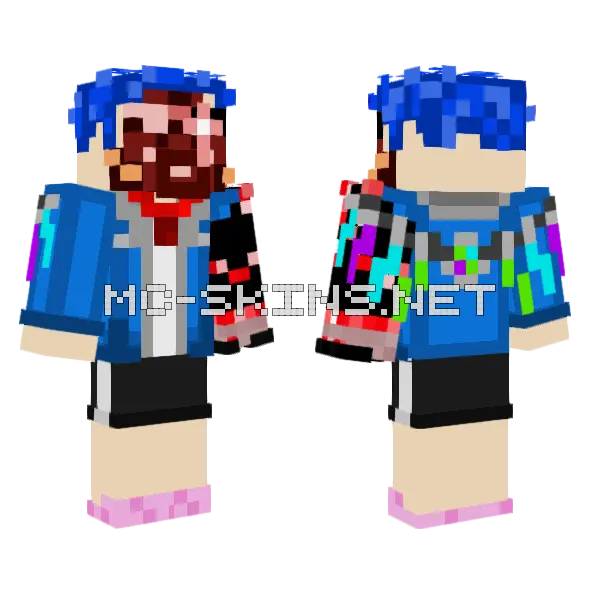 Me V2 Minecraft skin, front and back
