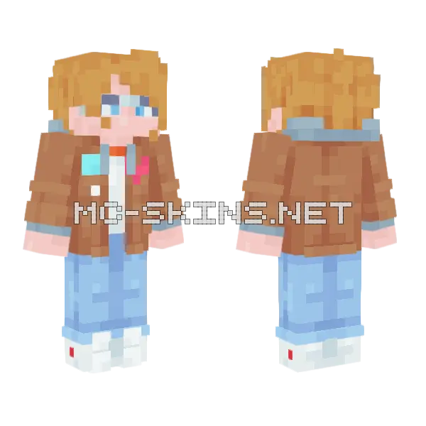 Me W Minecraft skin, front and back
