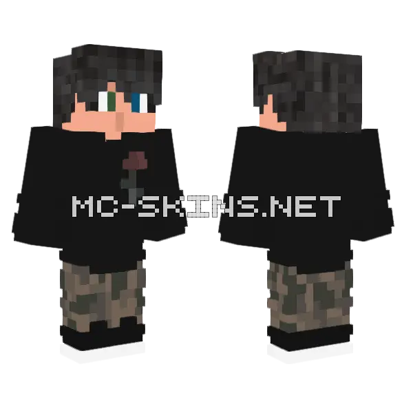 Meam19 Relics Arc 1 Minecraft skin, front and back
