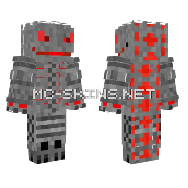 Meca Godzilla Minecraft skin, front and back