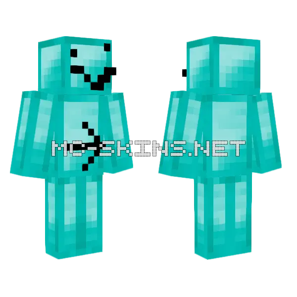 Mecha Chammelon Guy Minecraft skin, front and back