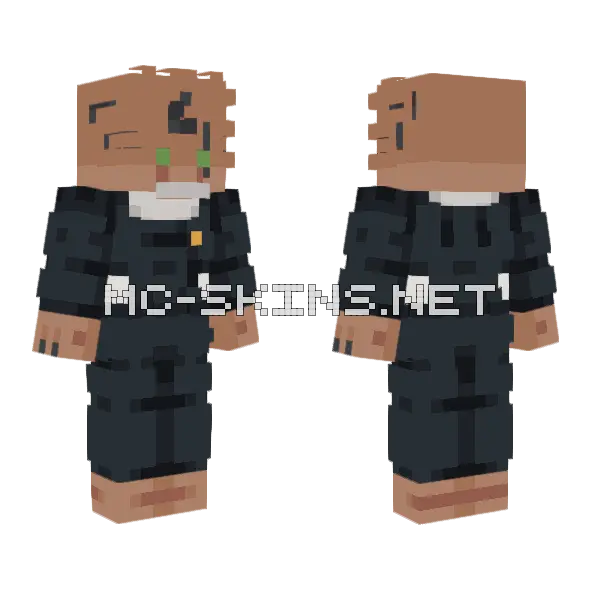Mechamaru Skin Minecraft skin, front and back