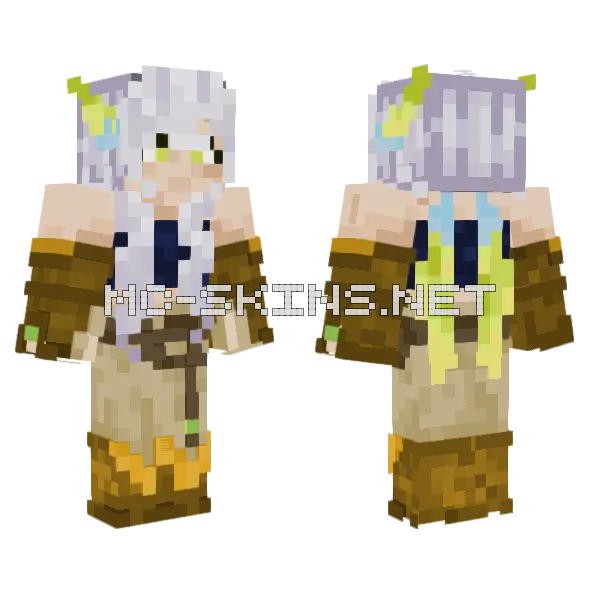 Mechanic Faerie Minecraft skin, front and back