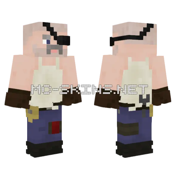 Mechanic Survivor Minecraft skin, front and back