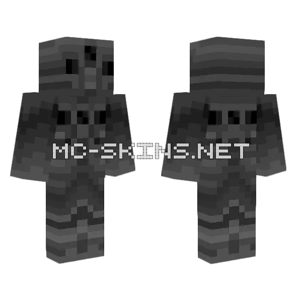 Mechanical Ruben Minecraft skin, front and back