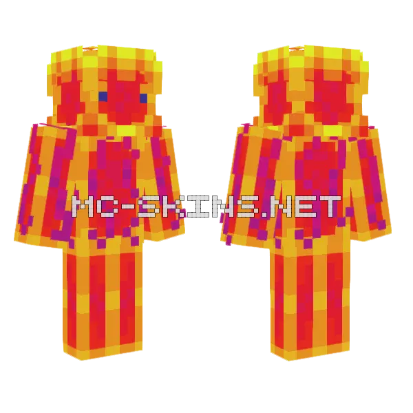 Med Minecraft skin, front and back