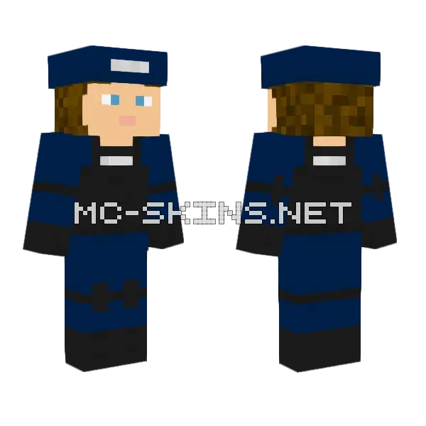 Medic Katherine Smith Minecraft skin, front and back