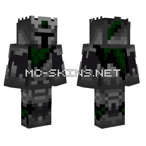 Medieval Green Knight, front and back