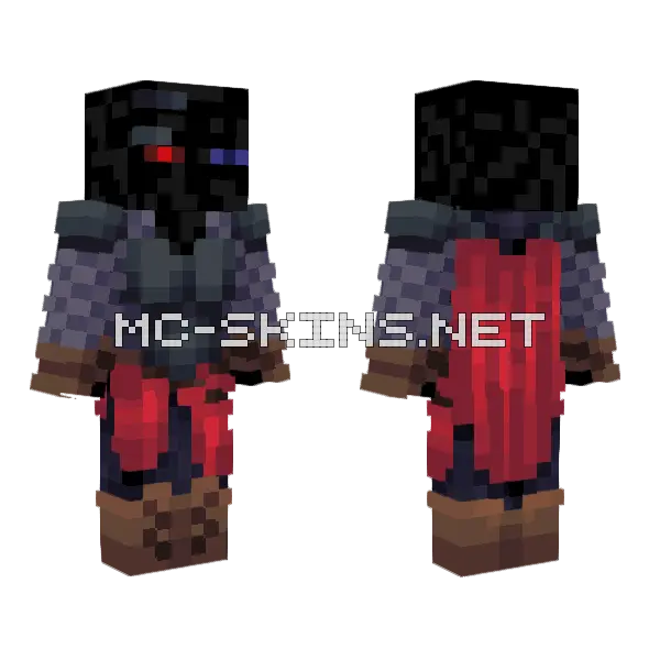 Medieval M4ster Minecraft skin, front and back