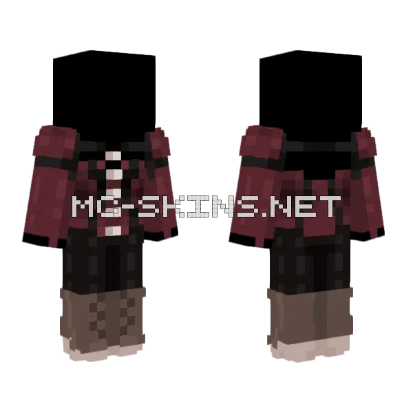 Medieval Outfit Base Minecraft skin, front and back