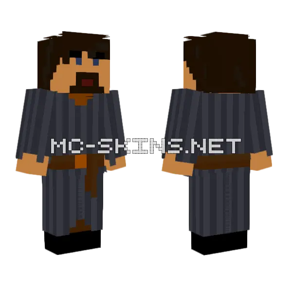 Medieval Peasant Minecraft skin, front and back