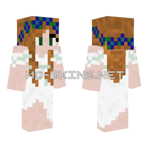 Medieval Princess Minecraft skin, front and back