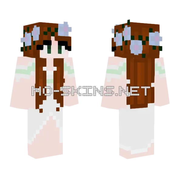 Medieval Princess Updated Minecraft skin, front and back