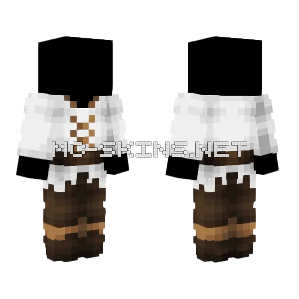 Medieval Village Outfit Minecraft skin, front and back