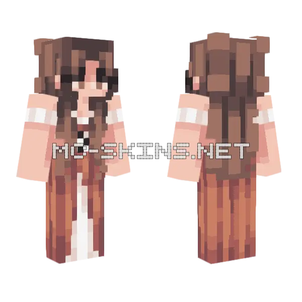 Medieval Woman The Beloved Minecraft skin, front and back