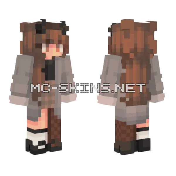 Medina Peace Girl Minecraft skin, front and back