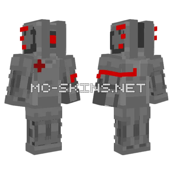 Medit Robot Minecraft skin, front and back