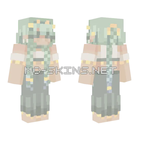 Meditating 600 Reshade Results Minecraft skin, front and back