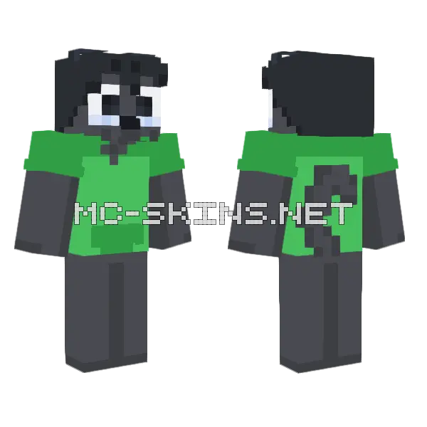 Meerkat Minecraft skin, front and back
