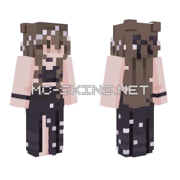 Meet Me Midnight Minecraft skin, front and back