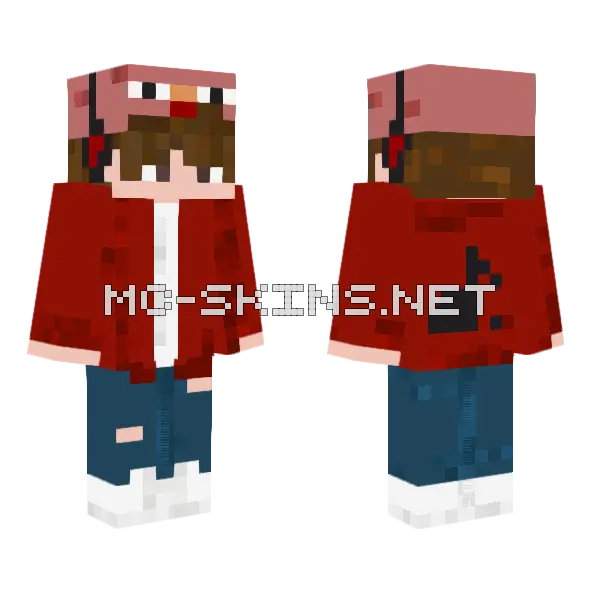 Meeting Minecraft skin, front and back