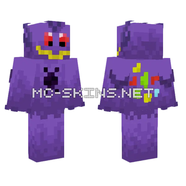 Mega Sableye Minecraft skin, front and back