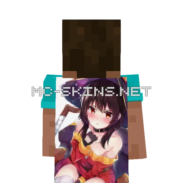 Megumin Dress cape, outside and lining