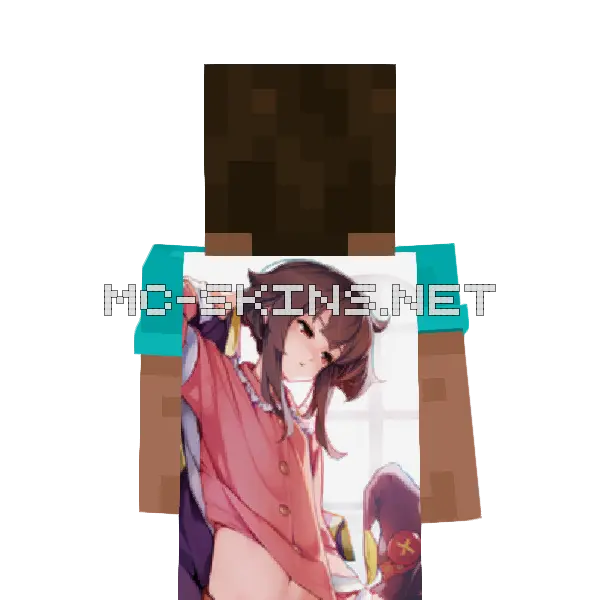 Megumin Pajamas cape, outside and lining