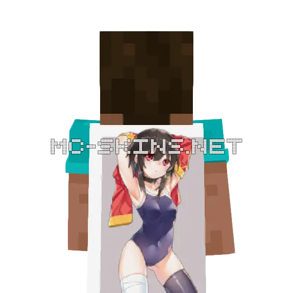 Megumin Swimsuit cape, outside and lining