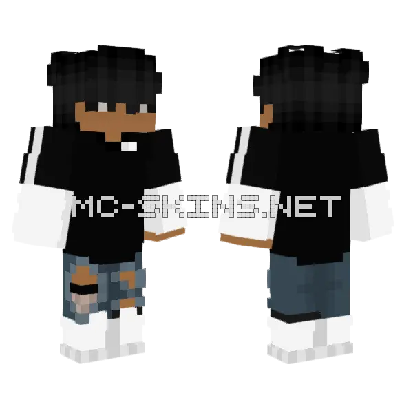 Meh I Don't Care Minecraft skin, front and back
