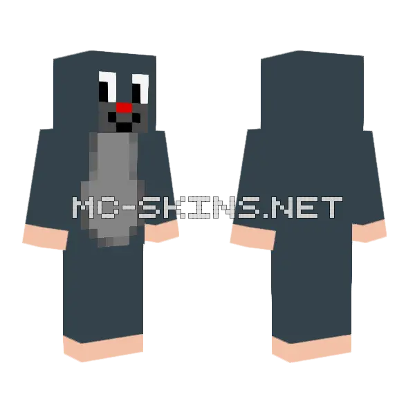 Meh Mole Minecraft skin, front and back