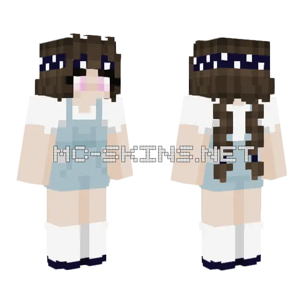 Mei V2 Minecraft skin, front and back