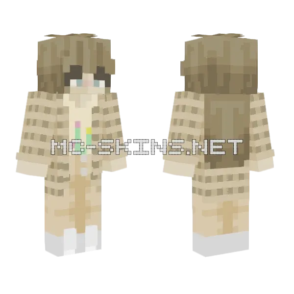 Mein Real Life Finished Minecraft skin, front and back
