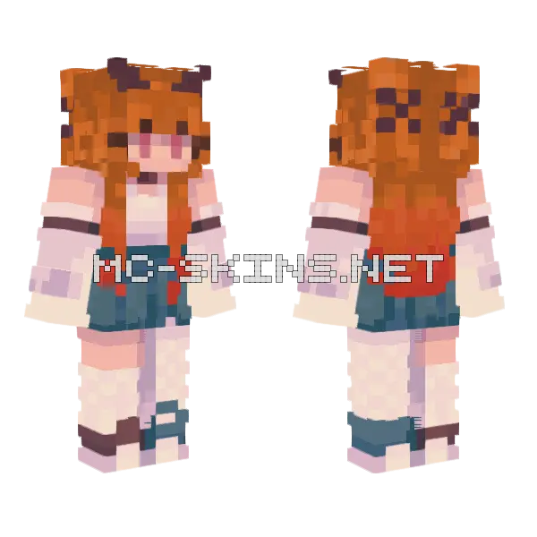 Meiri Victor Re v2 Minecraft skin, front and back