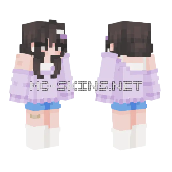 Melanie Lopez Home Fit Minecraft skin, front and back