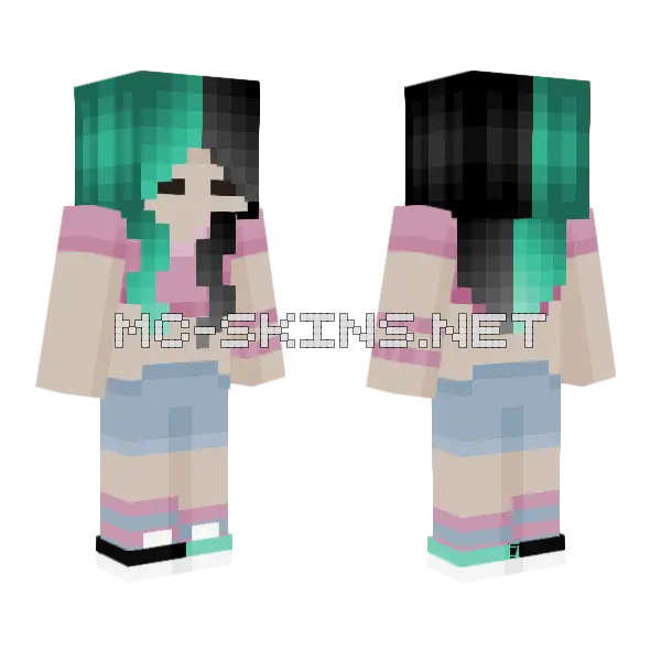Melanie Martinez Minecraft skin, front and back