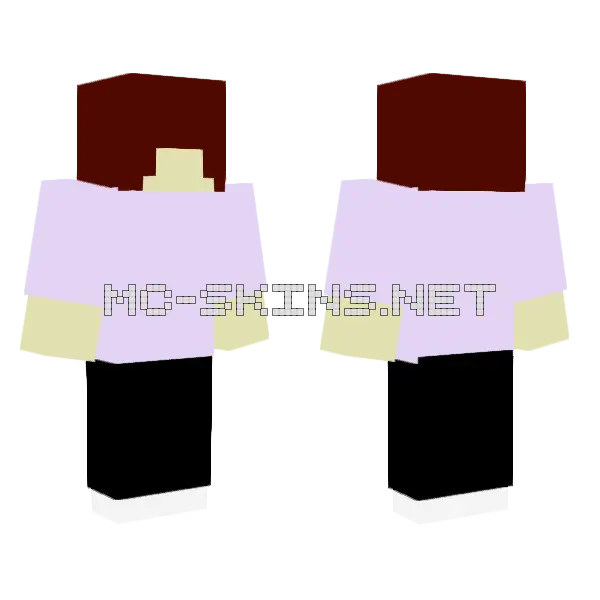 Melia Minecraft skin, front and back