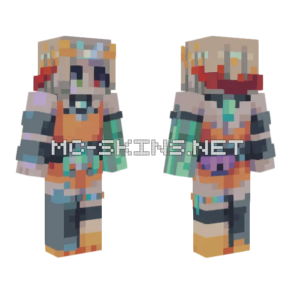 Melinoe Minecraft skin, front and back