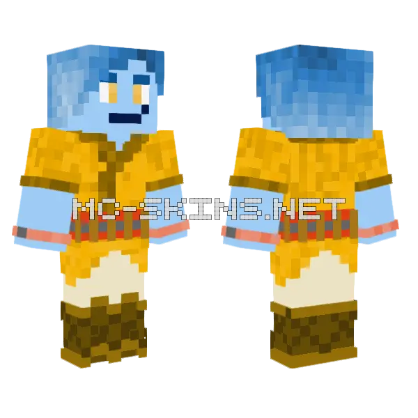 Mellow Minecraft skin, front and back