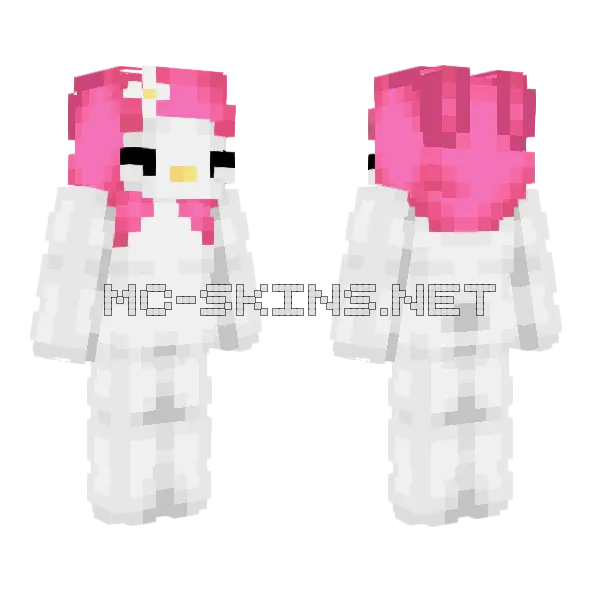 Melody Kitty Minecraft skin, front and back
