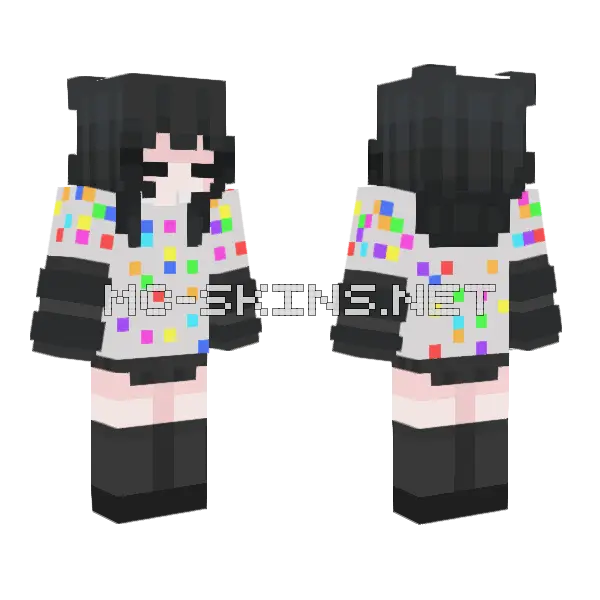 Melody Skin Minecraft skin, front and back