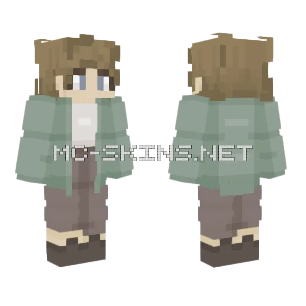 Melodybases Outfit Base Minecraft skin, front and back