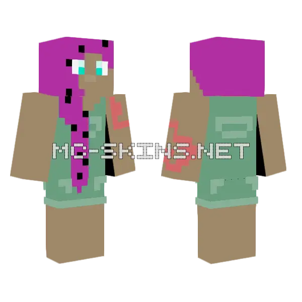 Melonie Minecraft skin, front and back