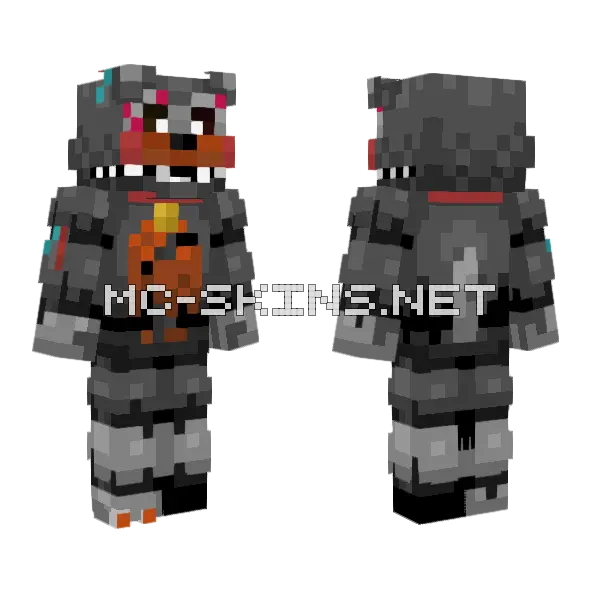 Melted Snowball Minecraft skin, front and back