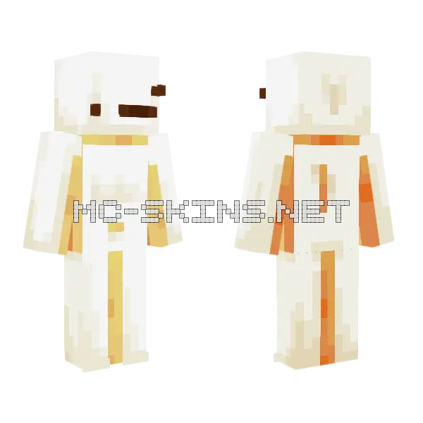 Melted Wasted Minecraft skin, front and back