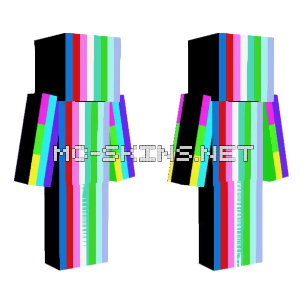 Meme Glitch Skin Minecraft skin, front and back