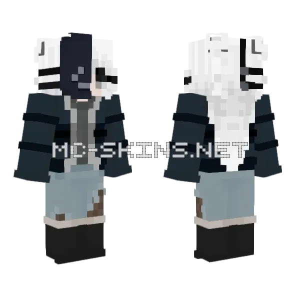 Memento Mori Minecraft skin, front and back