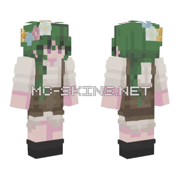 Memories OC Minecraft skin, front and back