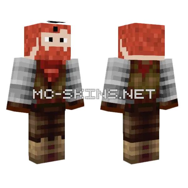 Meneer Cowboy Minecraft skin, front and back