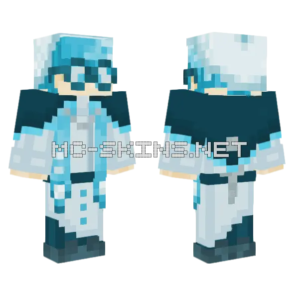 Menthol Cookie Run Kingdom Minecraft skin, front and back